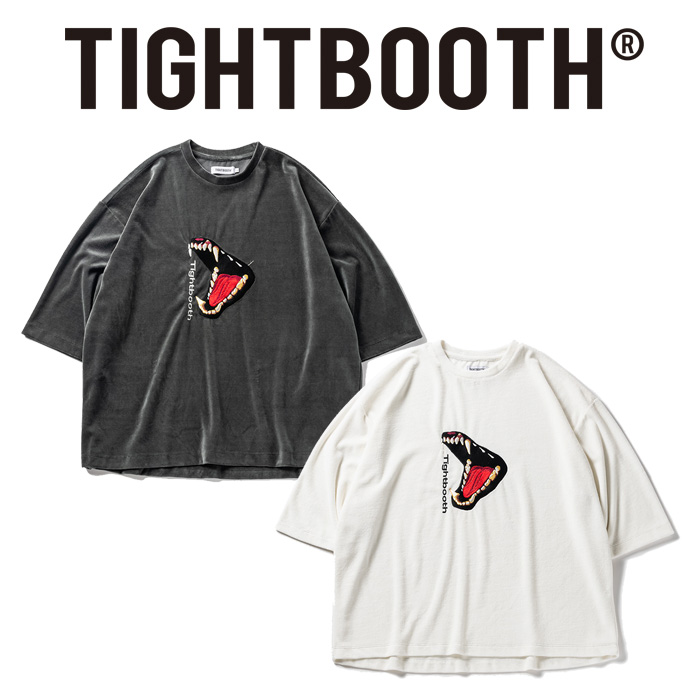 TIGHTBOOTH PRODUCTION (タイトブース プロダクション)　 BITE VELOUR 3/4 SLEEVE TEE 　 【Tシャツ トップス】【TIGHTBOOTH PRODUCT