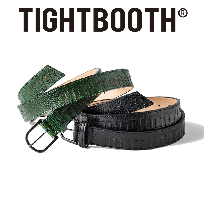 TIGHTBOOTH PRODUCTION (タイトブース プロダクション) 　  LEATHER LOGO BELT 　 【レザー ベルト】【TIGHTBOOTH PRODUCTION タイト