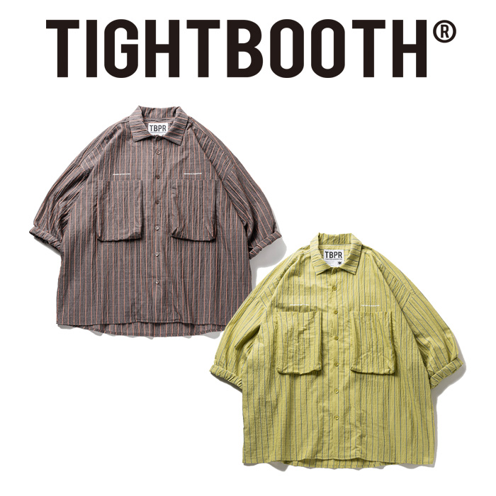 TIGHTBOOTH PRODUCTION (タイトブース プロダクション)　 STRIPE BIG SHIRT 　 【シャツ トップス】【TIGHTBOOTH PRODUCTION タイト