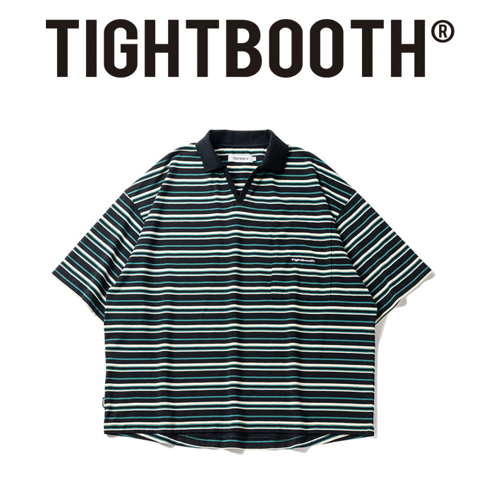 TIGHTBOOTH PRODUCTION (タイトブース プロダクション)　 BORDER OPEN POLO 　 【ポロシャツ トップス】【TIGHTBOOTH PRODUCTION タ