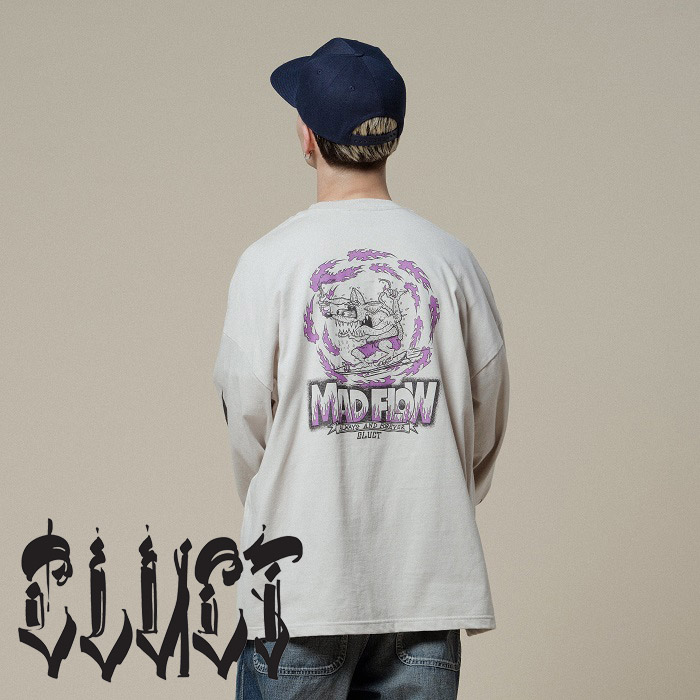 CLUCT (クラクト)　MADFLOW[WIDE L/S TEE]　【ロングスリーブTシャツ 長袖】【#05047】【2025SUMMER/AUTUMN先行予約】【予約商品 キ