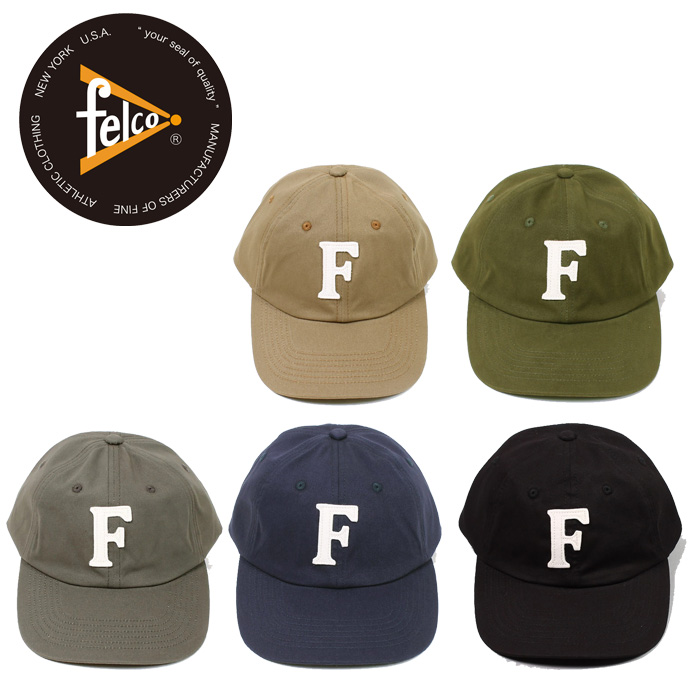 FELCO (フェルコ) 　TWILL BB CAP W/F WAPPEN　【キャップ 帽子 定番 人気 ニューヨーク ツイル フェルト ワッペン】