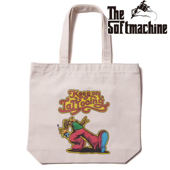 SOFTMACHINE (ソフトマシーン)　KEEP ON TATTOOING TOTE (TOTE BAG)　【トートバッグ タトゥー】【2025 SUMMER VACATION COLLECTION 