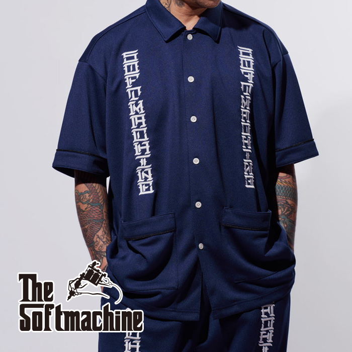 SOFTMACHINE (ソフトマシーン)　SINALOA SHIRTS　【シャツ 半袖】【ネイビー ブラック バーガンディ タトゥー】【2025 SUMMER VACATI