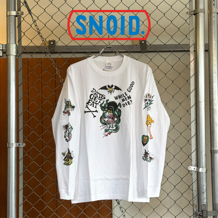 SNOID (スノイド)　RAT DIE L/S T-shirts　【ロングスリーブTシャツ】【RAT HOLE STUDIO】