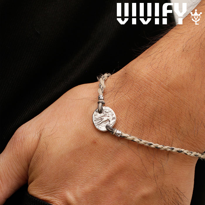 VIVIFY(ヴィヴィファイ)(ビビファイ)　Braid Ancient Coin Blacelet　【VIVIFY ブレスレット】【VFB-169】【オーダーメイド ハンドメ