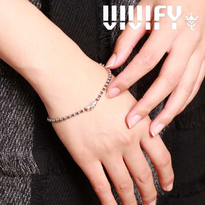 VIVIFY(ヴィヴィファイ)(ビビファイ)　Ball Chain Bracelet　【VIVIFY ブレスレット】【VFB-203】【オーダーメイド ハンドメイド 受