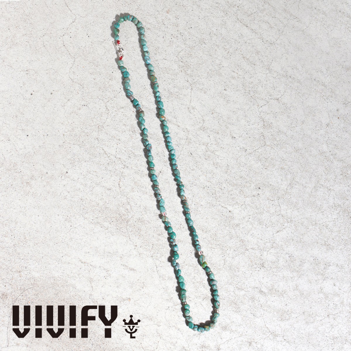 VIVIFY(ヴィヴィファイ)(ビビファイ)　Rough Tumble Turquoise Necklace　【VIVIFY ネックレス】【VFN-343】【オーダーメイド ハンド