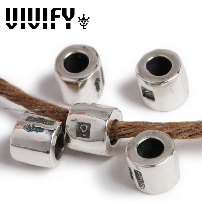 VIVIFY(ヴィヴィファイ)(ビビファイ)　Solid Silver Beads /Small Cylinder　【VIVIFY ビーズ ペンダントヘッド】【VFO-124bp】【オ