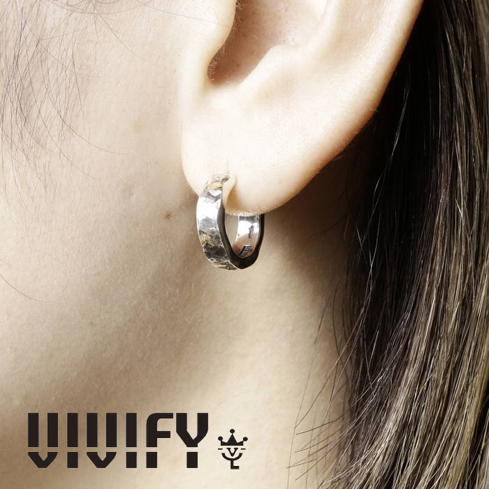 VIVIFY(ヴィヴィファイ)(ビビファイ)　Back Hallmarks Pierce/Hammered finish w/gold　【VIVIFY ピアス】【VFP-289】【オーダーメイ