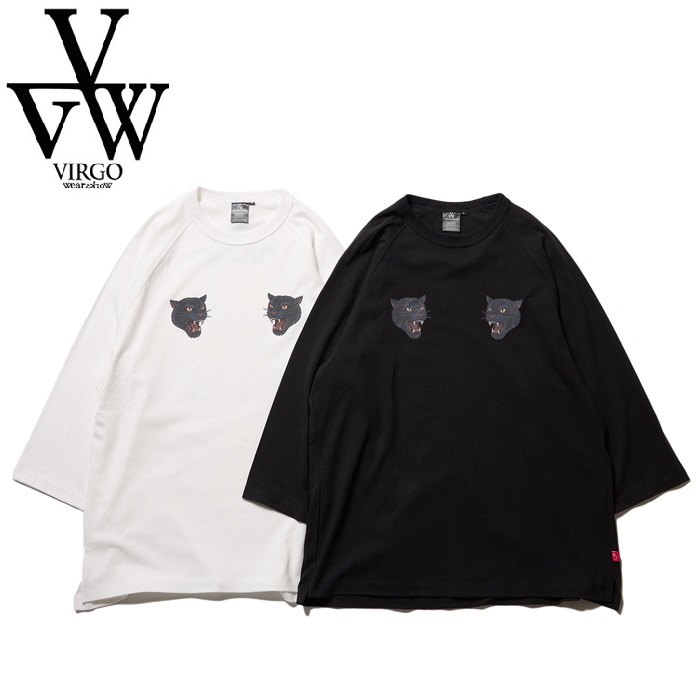 VIRGOwearworks (ヴァルゴウェアワークス)  　Black fang 3/4　【Tシャツ 7分袖】【VG-SSPT-103】【2025 SUMMER SPOT 先行予約】【キ