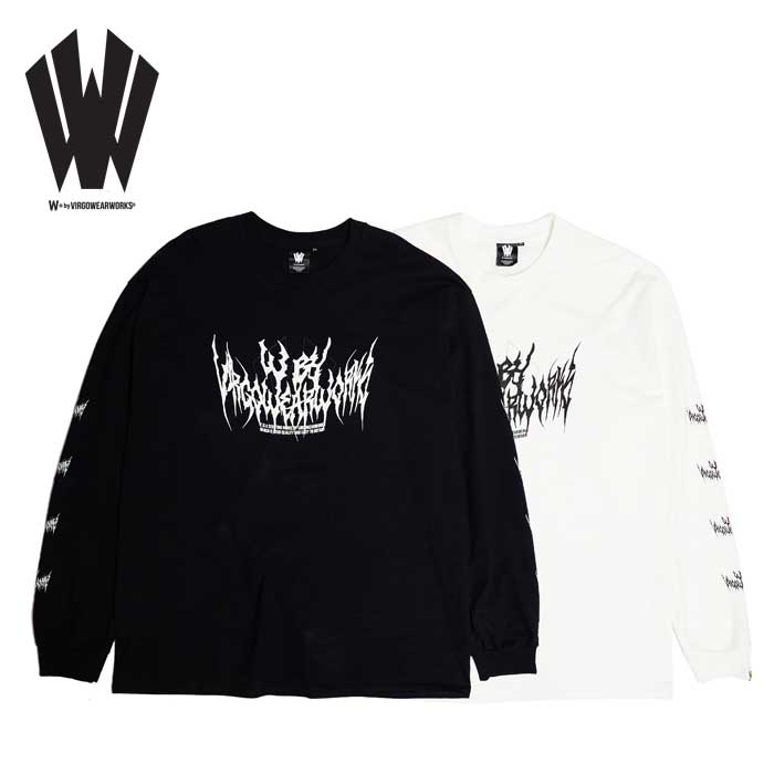【SALE30%OFF】　W + by VIRGOwearworks (ヴァルゴウェアワークス)  　Metal Logo LSPT　【ロングスリーブTシャツ】【W-LSPT-008】【