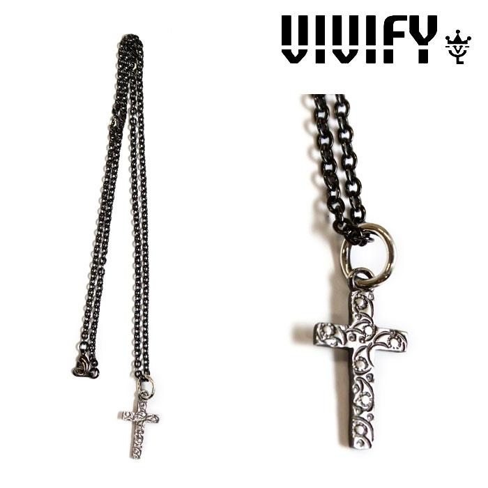 VIVIFY(ヴィヴィファイ）　Paisley Small Cross Necklace/Tokyo-Tominzoku　【オーダーメイド受注生産】【キャンセル不可】　【VIVIF