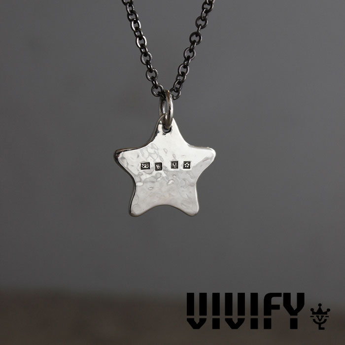 VIVIFY(ヴィヴィファイ）　Hammered Star Hallmarks Pendant Head　【オーダーメイド 受注生産】【キャンセル不可】　【VIVIFY ネッ