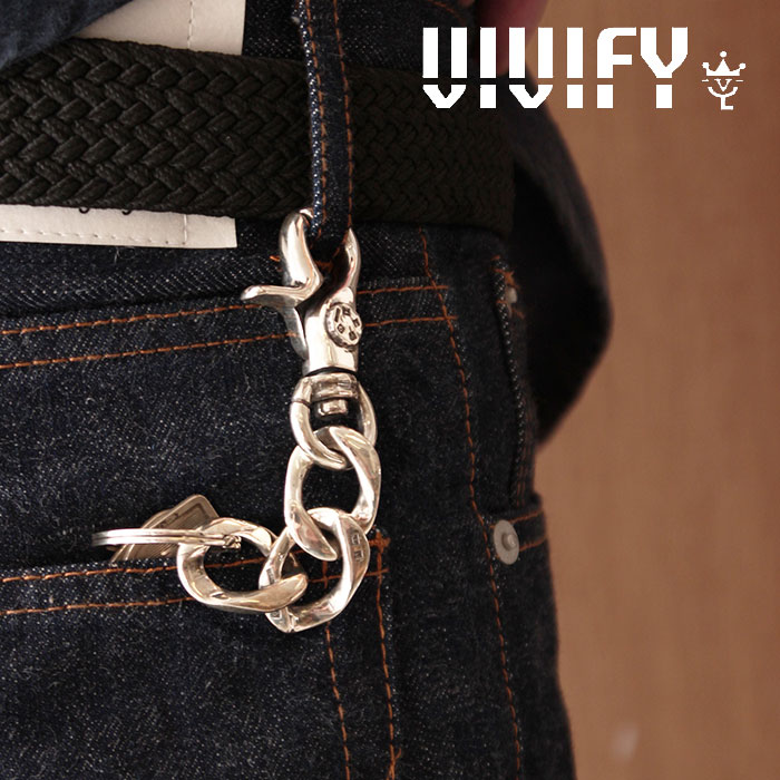 VIVIFY(ヴィヴィファイ）　Hallmarks SwivelHook FlatLink KeyChain　【予約商品】【キャンセル不可】　【職人の完全手作業による逸