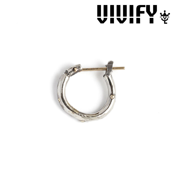 VIVIFY(ヴィヴィファイ）　K18goldpost Hoop Pierce(S) w/gold　【オーダーメイド 受注生産】【キャンセル不可】　【VIVIFY ピアス】