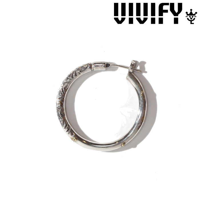 VIVIFY(ヴィヴィファイ)(ビビファイ)　Arabesupue Hoop Pierce（XL）3mm body w/gold　【オーダーメイド受注生産】【キャンセル不可