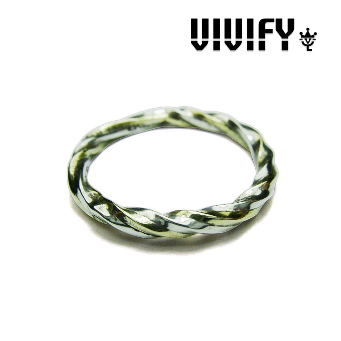 VIVIFY(ヴィヴィファイ）　Silver x Brass Spiral Ring　【オーダーメイド 受注生産】【キャンセル不可】　【VFR-098】【送料無料】