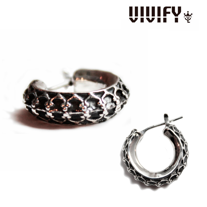 VIVIFY(ヴィヴィファイ）　Crown Hoop Pierce　【オーダーメイド受注生産】【キャンセル不可】　【VIVIFY ピアス】【シルバー ゴール
