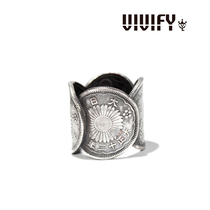 VIVIFY(ヴィヴィファイ）　Japanese Old Coin Ranged Ring　【送料無料】【職人の完全手作業による逸品】　【VIVIFY(ヴィヴィファイ