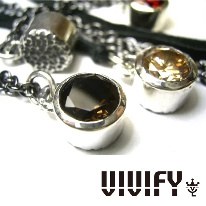 VIVIFY(ヴィヴィファイ）　11mm Round Cut Stone Setting Necklace　【オーダーメイド 受注生産】【キャンセル不可】　【VIVIFY ネッ