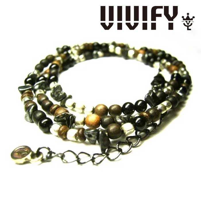 VIVIFY(ヴィヴィファイ）　VARIED BEADS CORD　【オーダーメイド 受注生産】【キャンセル不可】　【ブレスレット】