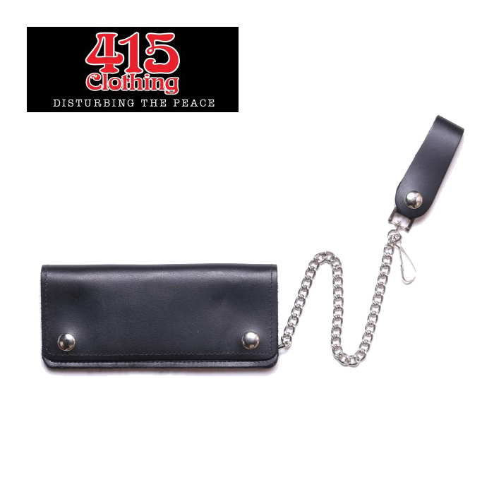 【再入荷!!】　415 CLOTHING 　CLASSIC CHAIN WALLET チェーンレザーウォレット・8" LONG　【ウォレット 財布】【MADE IN USA】【即