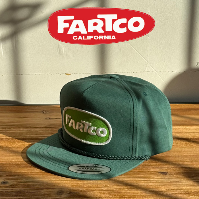 FARTCO INC. 　BLOB GREEN SNAP BACK CAP　【キャップ 帽子】【ファートコー NICK Anaheim California】【カリフォルニア・アナハイ