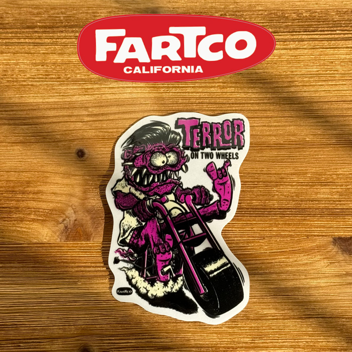 FARTCO INC. 　TERROR STICKER 　【ステッカー シール】【ファートコー NICK Anaheim California】【カリフォルニア・アナハイム】　