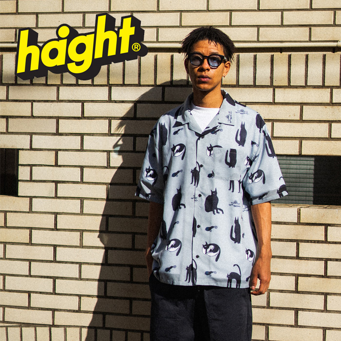 HAIGHT (ヘイト)　KB CATS OPEN COLLAR SHIRT　 【シャツ 半袖】【HTKB-254001】　【2025 SPRING&SUMMER 新作】【K-BOMB】