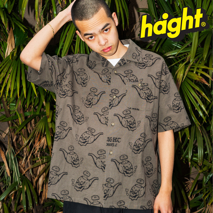 HAIGHT (ヘイト)　SMOKERS CLUB OPEN COLLAR SHIRT　 【シャツ 半袖】【HTSS-254001】　【2025 SPRING&SUMMER 新作】