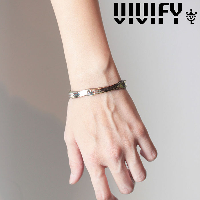 VIVIFY(ヴィヴィファイ)(ビビファイ)　Layer twist Hammered Bangle / silver&brass&copper　【オーダーメイド 受注生産】【キャンセ