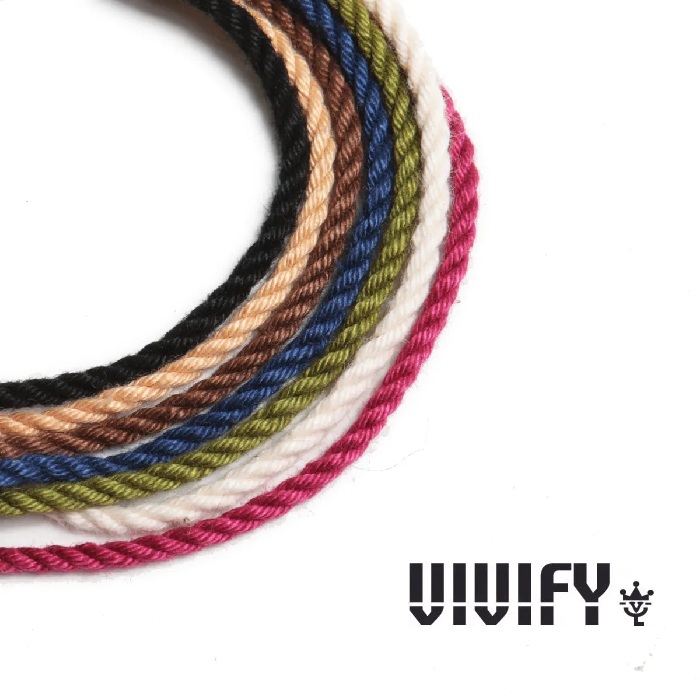 VIVIFY(ヴィヴィファイ)(ビビファイ)　50 Sen Coin Beads & Cotton Cord Bracelet　【ブレスレット】【VFB-223】【オーダーメイド ハ