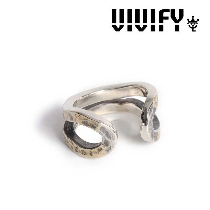 VIVIFY(ヴィヴィファイ)(ビビファイ)　Loopin' Ear cuff/Hammered finish w/gold　【VIVIFY イヤーカフ】【VFP-292】【オーダーメイ
