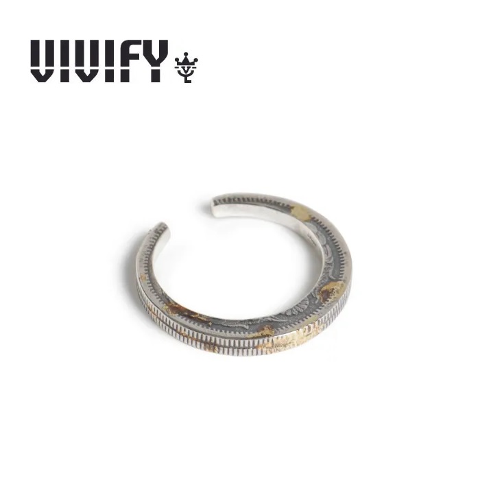 VIVIFY(ヴィヴィファイ)(ビビファイ)　50 Sen Coins Double Layer Giza Ring w/gold　【リング】【VFR-187】【オーダーメイド ハンド