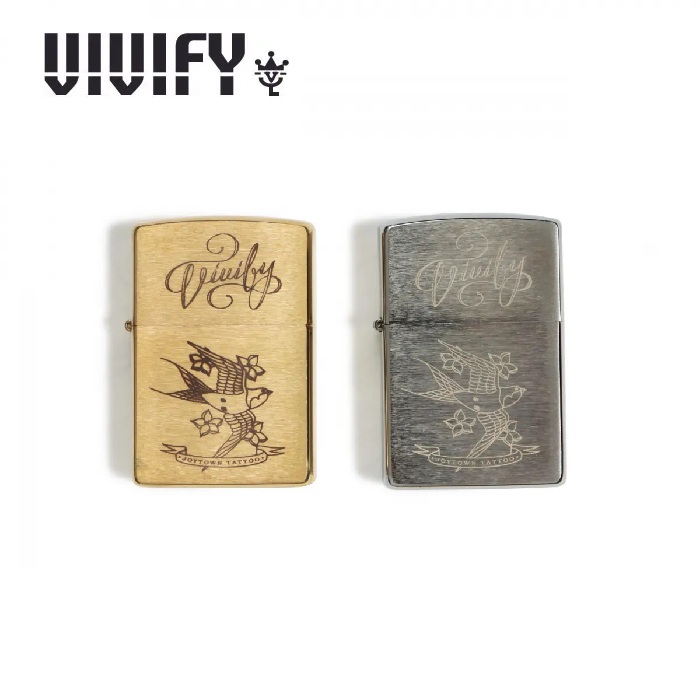 VIVIFY(ヴィヴィファイ)(ビビファイ)　Swallow & Sakura Oil Lighter　【ライター】【RADIO EVA】【VFZ-003】【オーダーメイド ハン