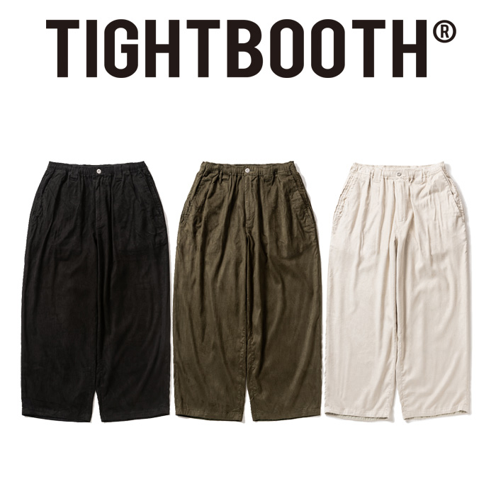 TIGHTBOOTH PRODUCTION (タイトブース プロダクション)　 SUEDE BAGGY PANTS 　【パンツ バギースラックス】【FW25-B12】【TIGHTBOOT