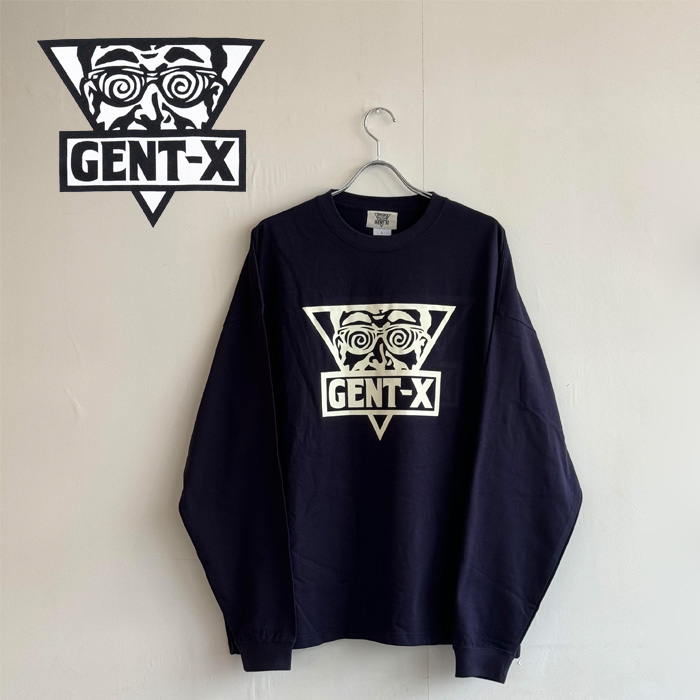 GENT-X (ジェントエックス)　 ICON OVERSIZE－ＴSHIRTS LONG SLEEVE/NAVY　 【ロングスリーブTシャツ ロンT】【Nuts Artworks Nuts】