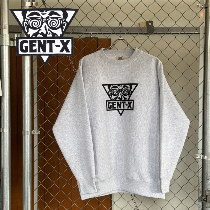 GENT-X (ジェントエックス)　ICON-SWEAT SHIRTS　 【スウェット クルーネック グレー】