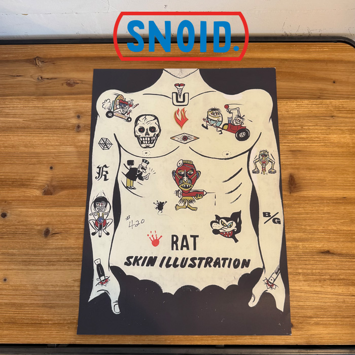SNOID(スノイド)　RAT SKIN ILLUSTRATION POSTER 　【ポスター】【RAT HOLE STUDIO】