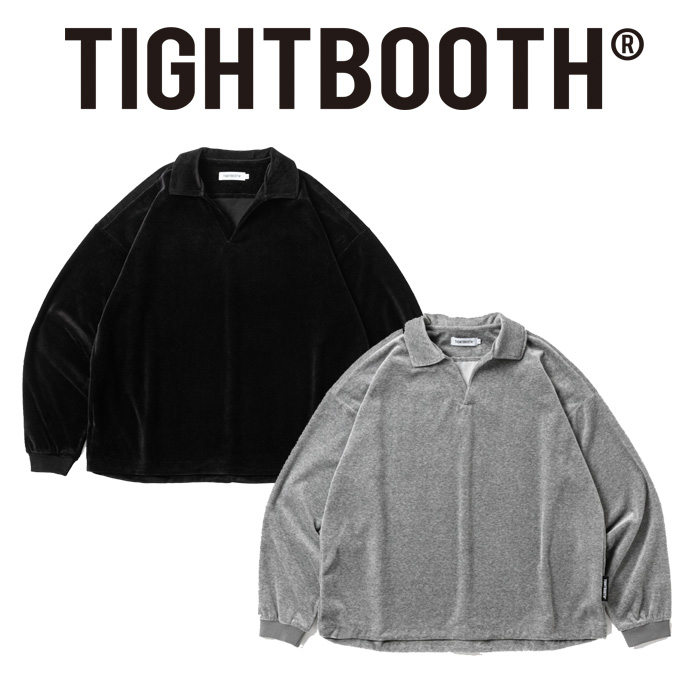 TIGHTBOOTH PRODUCTION (タイトブース プロダクション)　SKIPPER VELOUR L/S SHIRT　 【ベロア シャツ】【SS26-S01】【TIGHTBOOTH PR