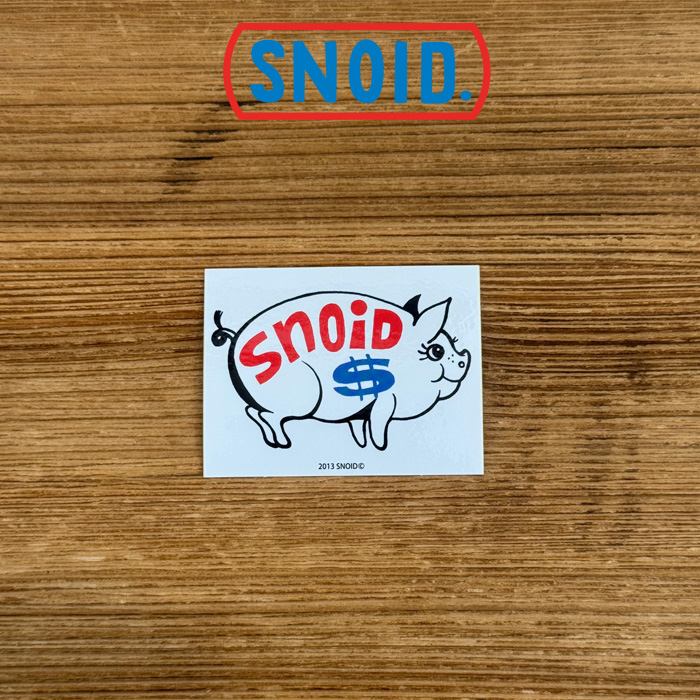 SNOID(スノイド)　SAVE MONEY STICKER 　【ステッカー】【RAT HOLE STUDIO】