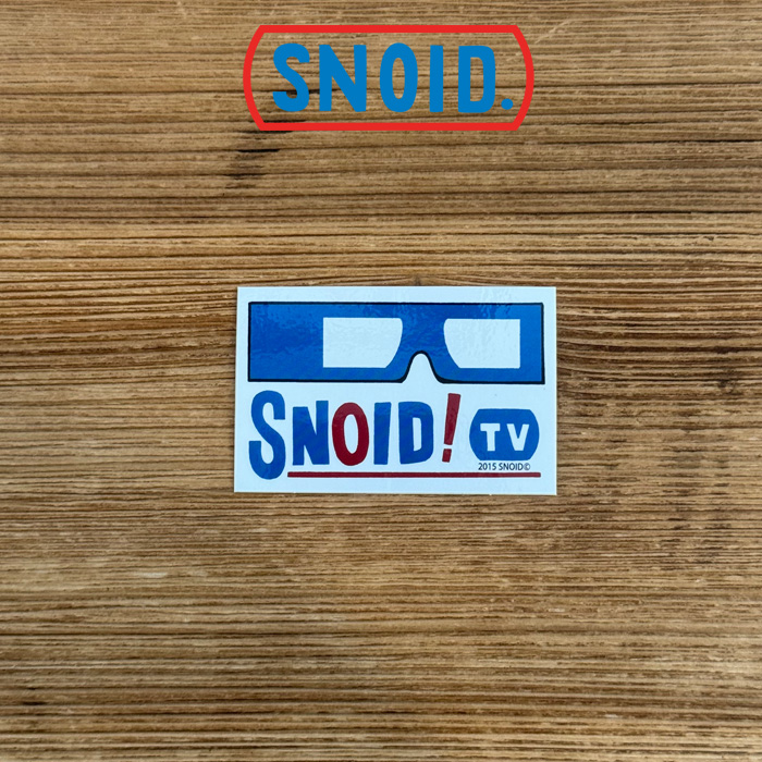 SNOID(スノイド)　SNOID! TV STICKER 　【ステッカー】【RAT HOLE STUDIO】