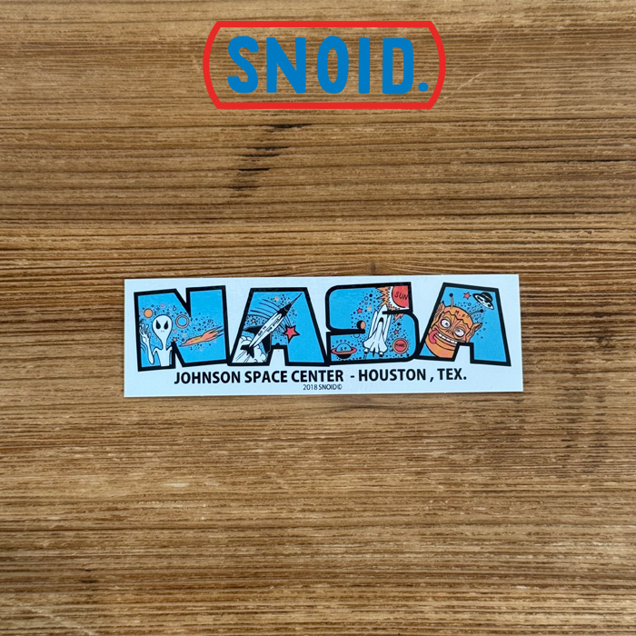 SNOID(スノイド)　SPACE CENTER STICKER 　【ステッカー】【RAT HOLE STUDIO】
