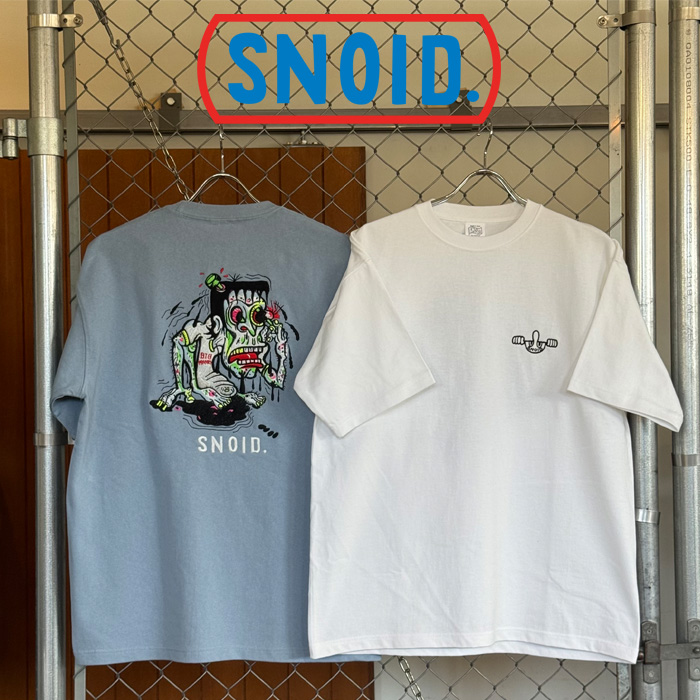 SNOID (スノイド)　Big Franky Embroidery S/S T-shirts　【Tシャツ】【RAT HOLE STUDIO】