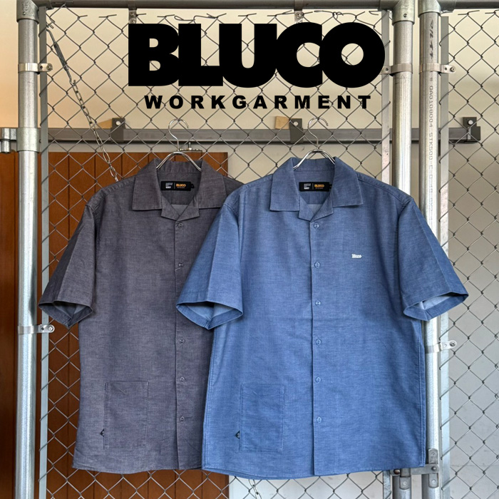 BLUCO (ブルコ)　ストレッチ サマーコールシャツ S/S　【シャツ 半袖】【163-21-019】【2026 SUMMER COLLECTION 新作】