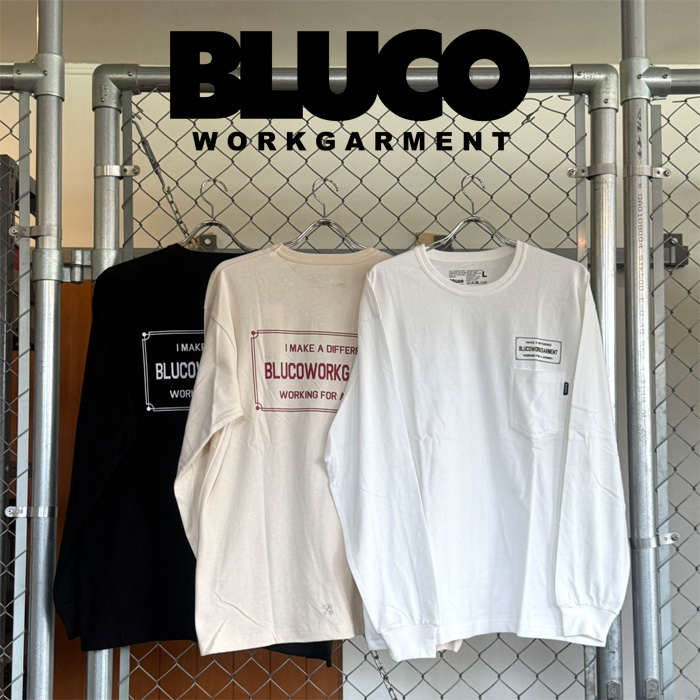 BLUCO (ブルコ)　ポケット L/S Tシャツ -TICKET-　【ポケットTシャツ】【165-12-033】【2026 FALL COLLECTION 新作】