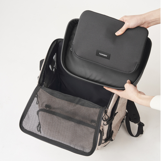 3ウエイバックパック用クールクッション装着画像