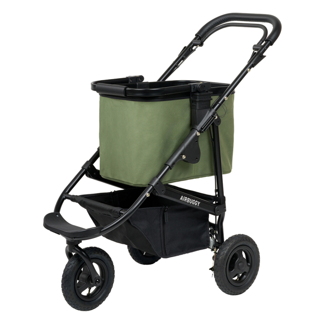 マルチバスケット｜モスグリーン｜カートななめ