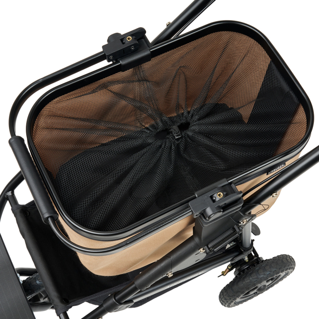 マルチバスケット｜シードベージュ｜上からメッシュつき